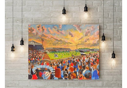 Somerset Park Stadium Fine Art Canvas - Ayr United FC